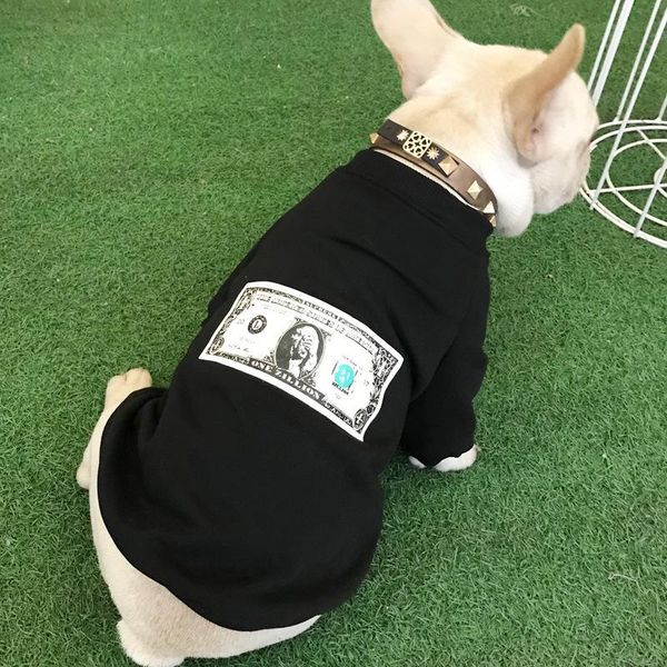 dog apparel spring and summer pet clothes on the banknote printing t-shirt small medium short-sleeved cat's breathable trendy style
dog apparel spring and summer pet clothes on the banknote printing t-shirt small medium short-sleeved cat's breathable trendy style