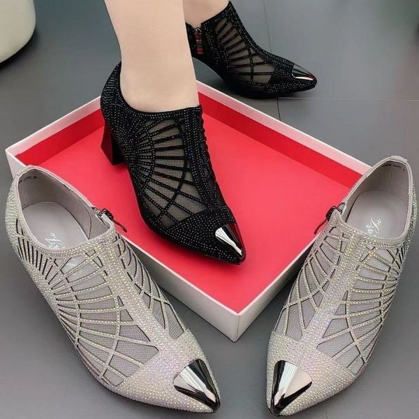 2022 autumn women naked bootshollow out rhinestone mesh shoesfashion summer heelspointed toeblackgreydropshipping, Black
2022 autumn women naked bootshollow out rhinestone mesh shoesfashion summer heelspointed toeblackgreydropshipping, Black