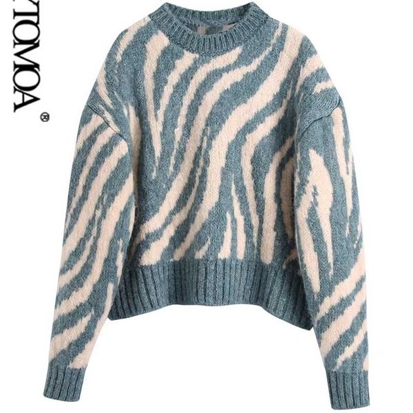 kpytomoa women fashion jacquard animal print loose crop knit sweater vintage o neck long sleeve female pullovers chic 211022, White;black
kpytomoa women fashion jacquard animal print loose crop knit sweater vintage o neck long sleeve female pullovers chic 211022, White;black
