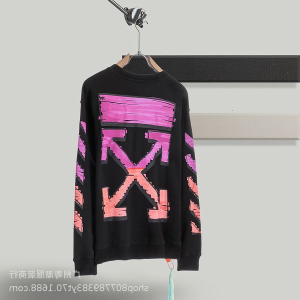 winter ow and off autumn new gradient arrow cotton hoodless round neck casual loose sweater for men women, Black
winter ow and off autumn new gradient arrow cotton hoodless round neck casual loose sweater for men women, Black