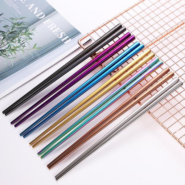 chopsticks japanese chinese metal stainless steel chopstick colorful tableware length 23cm portable reusable travel
chopsticks japanese chinese metal stainless steel chopstick colorful tableware length 23cm portable reusable travel