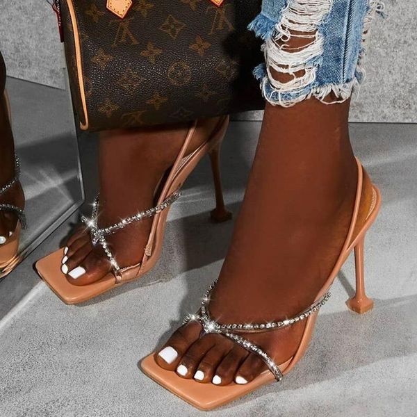 women sandals square clip toe ladies thin high heels back strap pumps party nightclub shoes beige/white fashion crystal, Black
women sandals square clip toe ladies thin high heels back strap pumps party nightclub shoes beige/white fashion crystal, Black