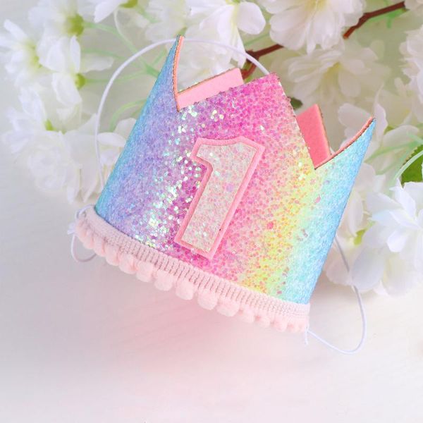 party hats 1pc rainbow gradient glitter particles crown baby birthday decoration hat (rainbow number 1)
party hats 1pc rainbow gradient glitter particles crown baby birthday decoration hat (rainbow number 1)
