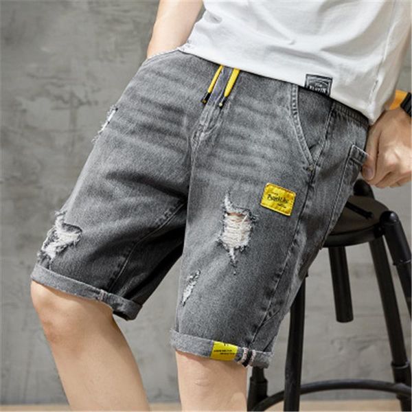 summer denim shorts for men's five-point trend hole elastic waist tide brand ins loose middle pants size 28-42 jeans, Blue
summer denim shorts for men's five-point trend hole elastic waist tide brand ins loose middle pants size 28-42 jeans, Blue