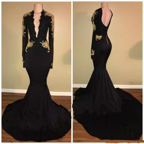 deep v-neck mermaid black prom dresses gold appliques 2021 long sleeves pageant formal long party evening gowns lady dress wyt693
deep v-neck mermaid black prom dresses gold appliques 2021 long sleeves pageant formal long party evening gowns lady dress wyt693