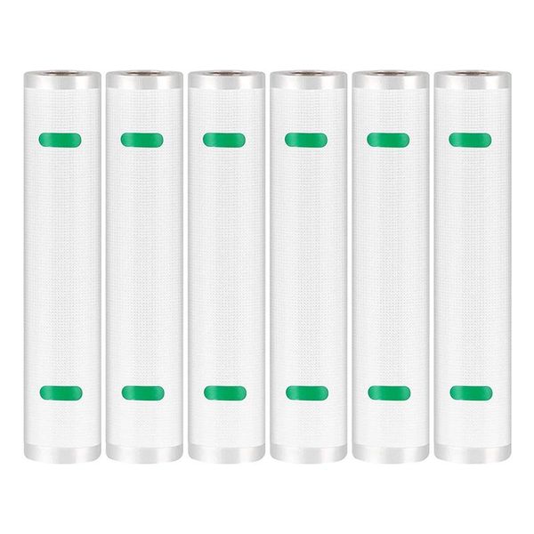 storage bags 6 rolls of vacuum-sealed bags,vacuum-sealed food bags,for preservers,commercial-grade bags,vacuum packaging