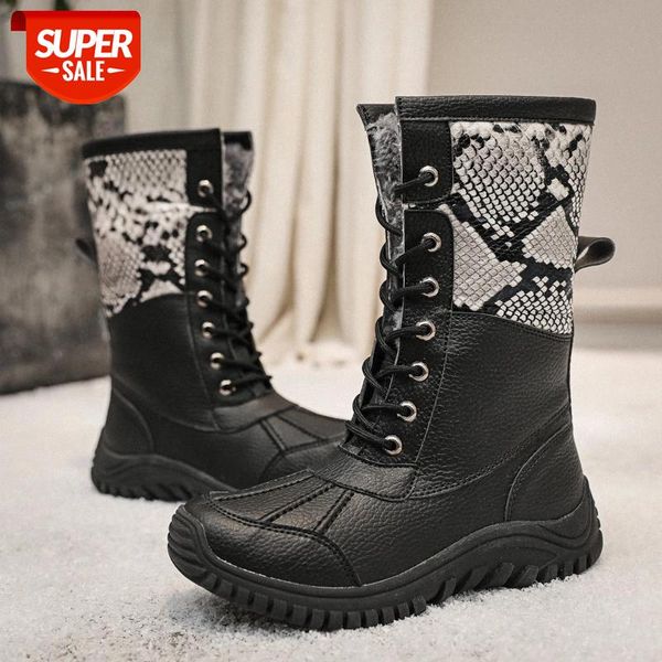 jumpmore waterproof winter women boots keep warm mid-calf snow boots ladies lace-up comfortable #4k9l, Black
jumpmore waterproof winter women boots keep warm mid-calf snow boots ladies lace-up comfortable #4k9l, Black