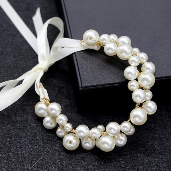 charm bracelets korean bride wedding bridesmaid girls jewelry children performance handmade pearl bracelet wrist flower, Golden;silver
charm bracelets korean bride wedding bridesmaid girls jewelry children performance handmade pearl bracelet wrist flower, Golden;silver