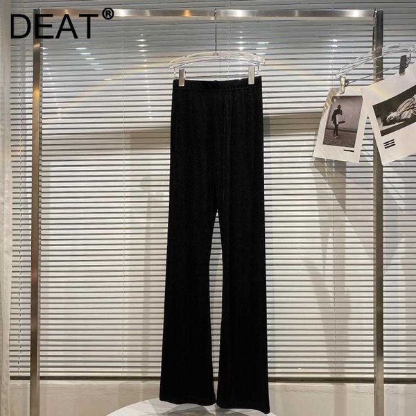 deat women high waist stretch ice silk drape pants arrivals temperament fashion spring summer 11d1375 210709, Black;white
deat women high waist stretch ice silk drape pants arrivals temperament fashion spring summer 11d1375 210709, Black;white
