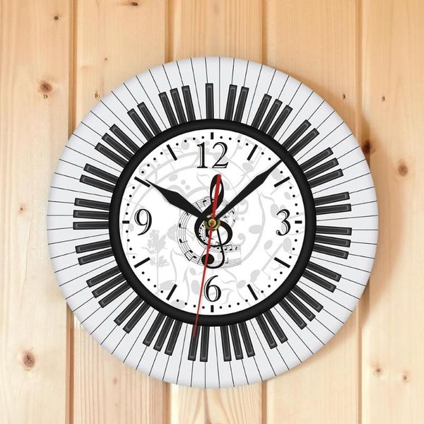 wall clocks musical notes black and white clock piano keyboard treble clef modern design music studio decor pianist gift
wall clocks musical notes black and white clock piano keyboard treble clef modern design music studio decor pianist gift