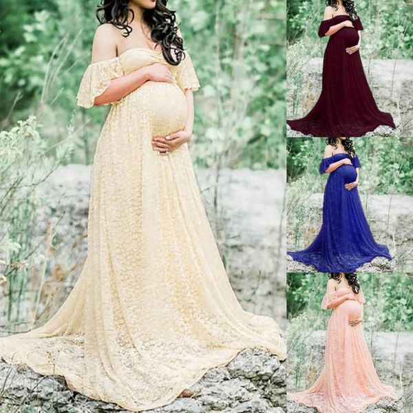 women ruffles maternity pgraphy dresses pregnant off shoulder long maxi dresses gown maternity pgraphy prop dress, White
women ruffles maternity pgraphy dresses pregnant off shoulder long maxi dresses gown maternity pgraphy prop dress, White