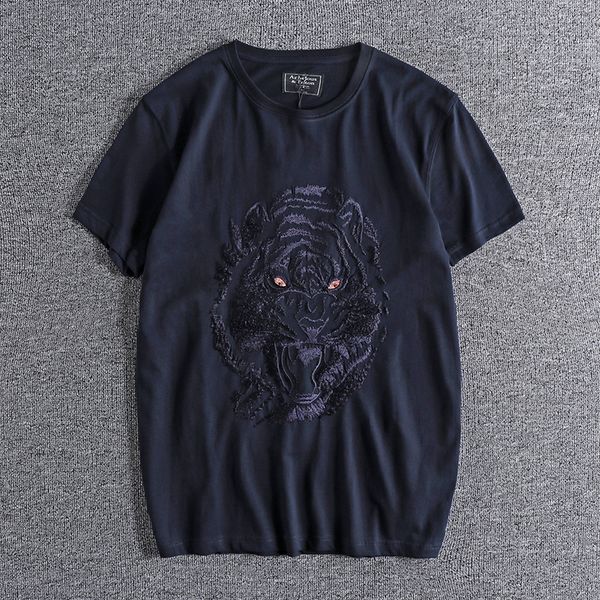 summer embroidery fashion design trend t-shirt for men loose fit comfortable round neck youth short sleeve 0871 c1z9, White;black
summer embroidery fashion design trend t-shirt for men loose fit comfortable round neck youth short sleeve 0871 c1z9, White;black
