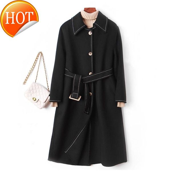 small fur coat women's 2021 new winter college style black woolen coat gentle department medium length
small fur coat women's 2021 new winter college style black woolen coat gentle department medium length