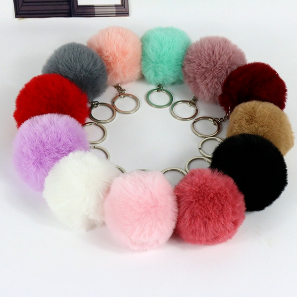 20 colors fluffy fur pom pom keychain soft faux fur-like ball car keyring key holder women bag pendant jewelry, Silver
20 colors fluffy fur pom pom keychain soft faux fur-like ball car keyring key holder women bag pendant jewelry, Silver