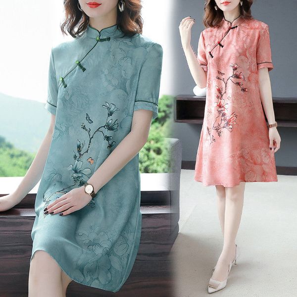 casual dresses fashion chinese national clothes women summer cheongsam short retro printed qipao elegant lady a-line h81z, Black;gray
casual dresses fashion chinese national clothes women summer cheongsam short retro printed qipao elegant lady a-line h81z, Black;gray