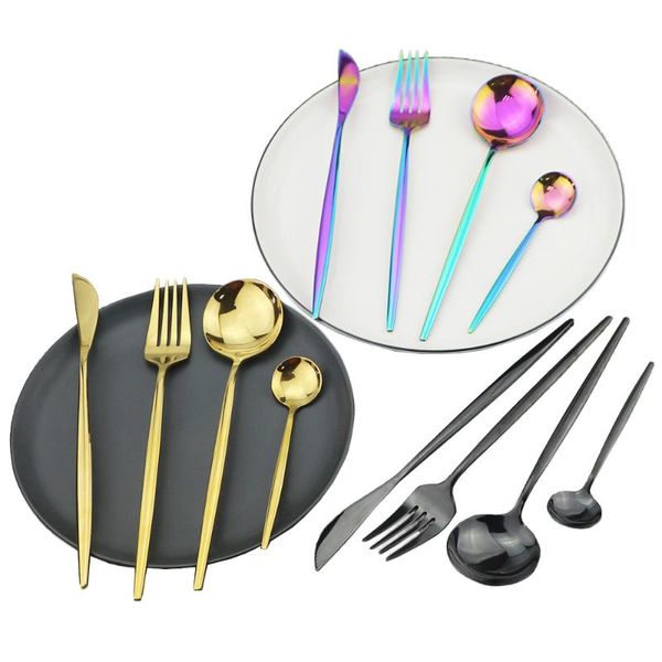 dinnerware sets rainbow flatware set rose gold cutlery stainless steel knife fork spoon silverware kitchen tableware
dinnerware sets rainbow flatware set rose gold cutlery stainless steel knife fork spoon silverware kitchen tableware