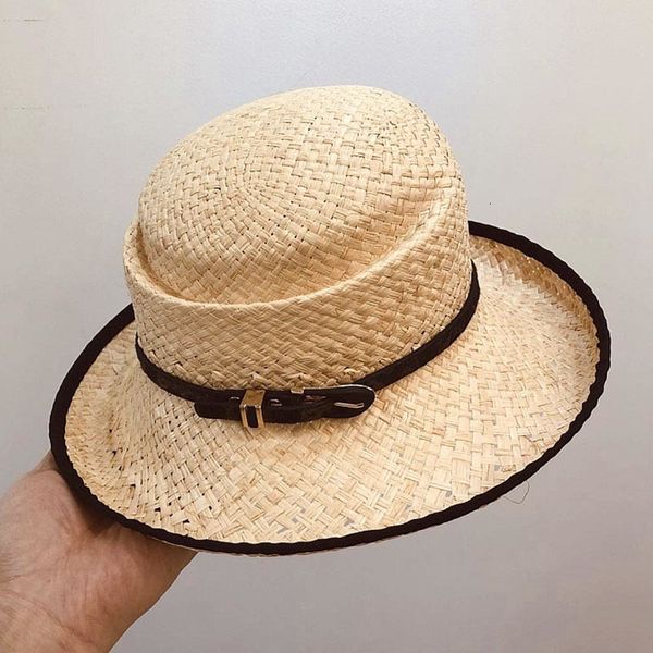 2021 new fashion women cloche upf50 natural raffia sun beach wide brim straw belt trim summer derby travel ladies hat dg0s, Blue;gray
2021 new fashion women cloche upf50 natural raffia sun beach wide brim straw belt trim summer derby travel ladies hat dg0s, Blue;gray