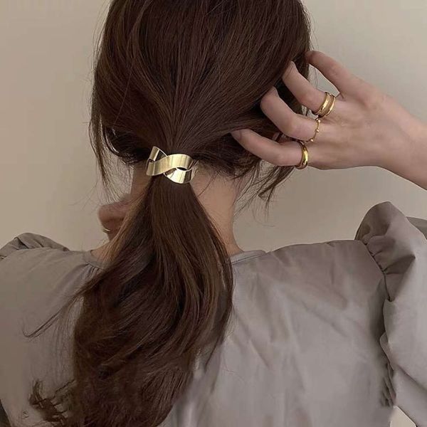 hbp fashion korean dongdamen metal braided coil rope cold temperament cross wave hair ornament girl, Silver
hbp fashion korean dongdamen metal braided coil rope cold temperament cross wave hair ornament girl, Silver