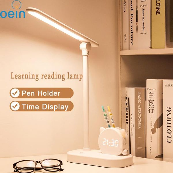 table lamp led desk lamp pen holder with clock usb rechargeable eye protection modern bedside office student reading light
table lamp led desk lamp pen holder with clock usb rechargeable eye protection modern bedside office student reading light