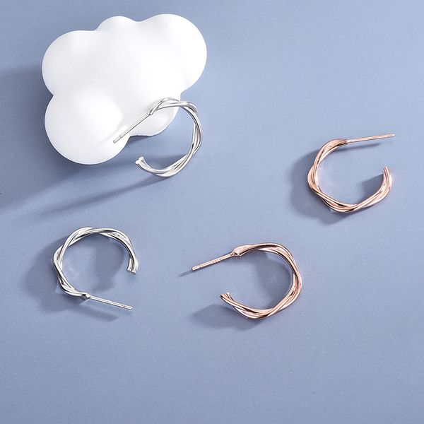 the same s925 silver ear studs ins korean version irregular double ring earrings female mobius sterling earrings, Golden
the same s925 silver ear studs ins korean version irregular double ring earrings female mobius sterling earrings, Golden