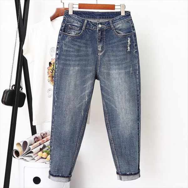 spring autumn ripped plus size womens jean xl 5xl casual high waist ladies vintage harem pants vaqueros mujer, Blue
spring autumn ripped plus size womens jean xl 5xl casual high waist ladies vintage harem pants vaqueros mujer, Blue