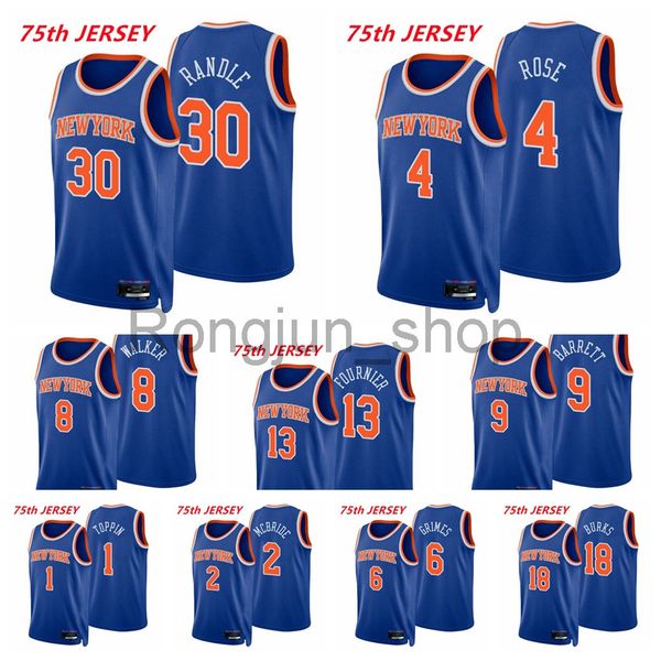 2021-22 75th anniversary printed mens basketball julius randle derrick rose kemba walker evan fournier rj barrett mcbride sims grimes blue j, Black
2021-22 75th anniversary printed mens basketball julius randle derrick rose kemba walker evan fournier rj barrett mcbride sims grimes blue j, Black