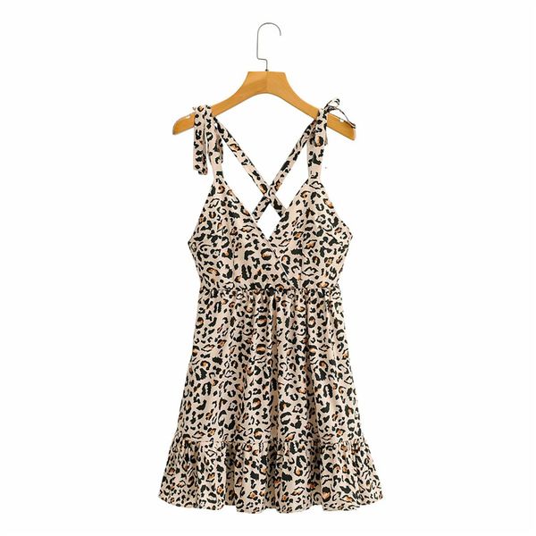casual dress woman slim stretchy leopard spaghetti strap 2021 summer fashion ladi backls female beach xwsc, Black;gray
casual dress woman slim stretchy leopard spaghetti strap 2021 summer fashion ladi backls female beach xwsc, Black;gray