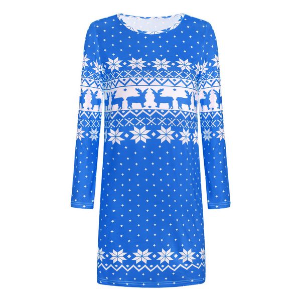 2021 autumn and winter women's new style dress christmas print round neck long sleeves, Black;gray
2021 autumn and winter women's new style dress christmas print round neck long sleeves, Black;gray