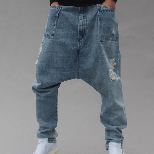 men's jeans fashion loose baggy denim pants hip hop harem trousers blue plus size -4xl
men's jeans fashion loose baggy denim pants hip hop harem trousers blue plus size -4xl