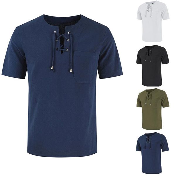 men's t-shirts 2021 casual hollow out bandage short sleeve t shirts male summer solid color mandarin collar shirt m-3xl, White;black
men's t-shirts 2021 casual hollow out bandage short sleeve t shirts male summer solid color mandarin collar shirt m-3xl, White;black