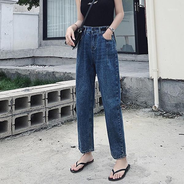 autumn women's jeans high waist ankle length harem pants denim loose cusaul adjustable waistline plus size boyfriend, Blue
autumn women's jeans high waist ankle length harem pants denim loose cusaul adjustable waistline plus size boyfriend, Blue