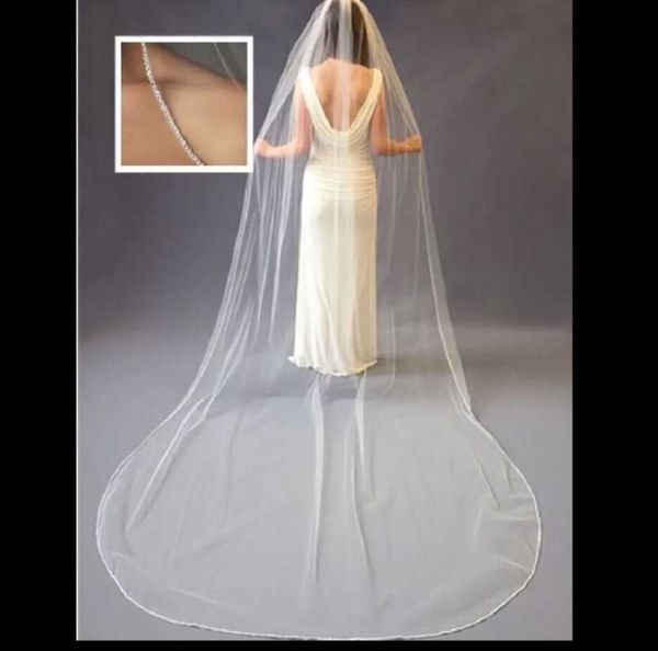 bridal veils voile de mariée cathédrale blanc 1 couche doux maille suisse cristal strass bord accessoire mariage, Black
bridal veils voile de mariée cathédrale blanc 1 couche doux maille suisse cristal strass bord accessoire mariage, Black