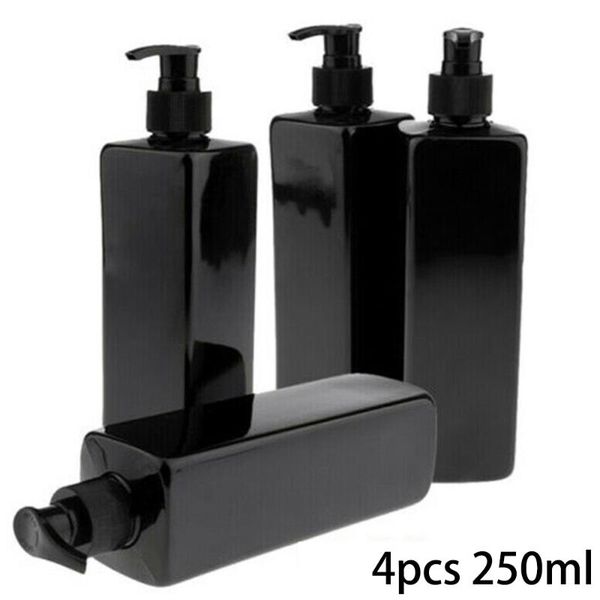4pcs 250ml square black pet plastic screw pump press emulsion dispensing bottle empty bottle refillable mist salon
4pcs 250ml square black pet plastic screw pump press emulsion dispensing bottle empty bottle refillable mist salon