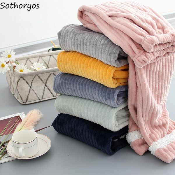 women's sleepwear women sleep bottoms winter warm solid simple plus velvet flannel home wear female soft cute all-match elastic waist w, Black;red
women's sleepwear women sleep bottoms winter warm solid simple plus velvet flannel home wear female soft cute all-match elastic waist w, Black;red