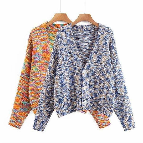 women's knits & tees rainbow cardigan button long sleeve plus size knitted sweater jacket fall winter orange tie-dye fashion v-neck, White
women's knits & tees rainbow cardigan button long sleeve plus size knitted sweater jacket fall winter orange tie-dye fashion v-neck, White