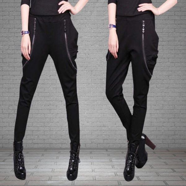 2021 new autumn women's harem with fake cotton wool thin black punk cross woman 5xl-sized pants 9ahw, Black;white
2021 new autumn women's harem with fake cotton wool thin black punk cross woman 5xl-sized pants 9ahw, Black;white
