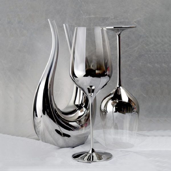 wine glasses set luxury silver crystal wineglass set wine decanter wine-cups for party wedding decoration home decorations
wine glasses set luxury silver crystal wineglass set wine decanter wine-cups for party wedding decoration home decorations