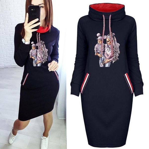 casual dresses mom&baby print lovely plus size long sleeve party club vintage short bodycon dress 2021 thin clothes, Black;gray
casual dresses mom&baby print lovely plus size long sleeve party club vintage short bodycon dress 2021 thin clothes, Black;gray