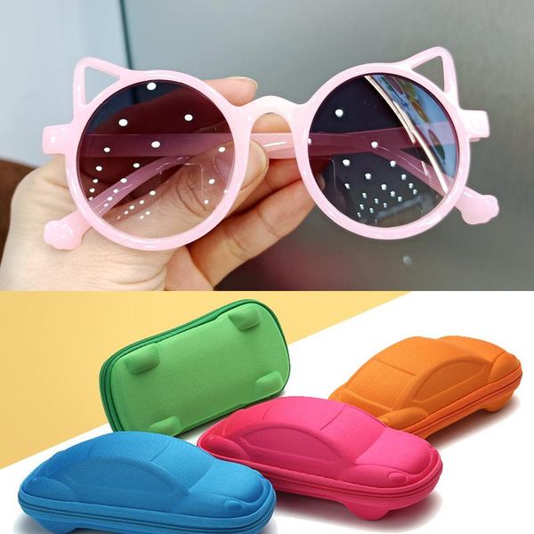 sunglasses with box case kids round girls boys shiny cat ear sun glasses lovely cartoons children baby eyewear gradient eyeglass, Blue
sunglasses with box case kids round girls boys shiny cat ear sun glasses lovely cartoons children baby eyewear gradient eyeglass, Blue