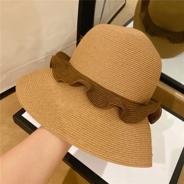 summer ladies' flounces straw hats big brim fisherman hats beach holiday foldable breathable sun visor hats, Blue;gray
summer ladies' flounces straw hats big brim fisherman hats beach holiday foldable breathable sun visor hats, Blue;gray
