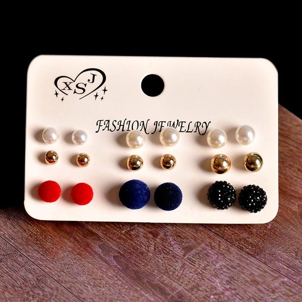 stud fashion women accessorize girls birthday party pearl earrings beautiful mix-and-match 9 pairs /set christmas gift, Golden;silver
stud fashion women accessorize girls birthday party pearl earrings beautiful mix-and-match 9 pairs /set christmas gift, Golden;silver