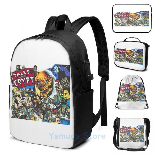backpack funny graphic print tales from the crypt usb charge men school bags women bag travel laptop
backpack funny graphic print tales from the crypt usb charge men school bags women bag travel laptop