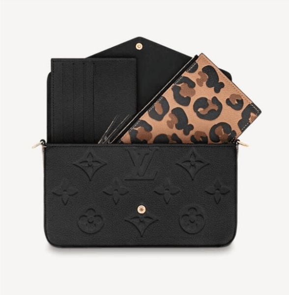 gg's louis's vutton's ysls genuine leather wild at heart luxurys evening bags 3 piece pochette chain bag designers handbags l, Red;black
gg's louis's vutton's ysls genuine leather wild at heart luxurys evening bags 3 piece pochette chain bag designers handbags l, Red;black