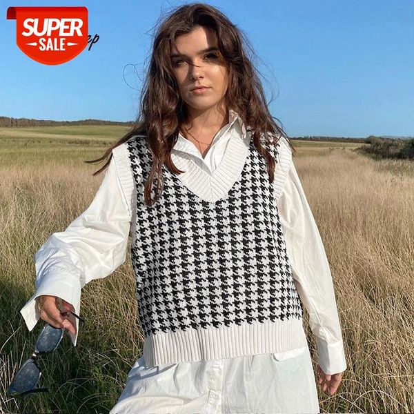 weekeep houndstooth knitted oversized sweater vest women england preppy style y2k jumpers v neck streetwear casual knitwear #ao3c, White
weekeep houndstooth knitted oversized sweater vest women england preppy style y2k jumpers v neck streetwear casual knitwear #ao3c, White