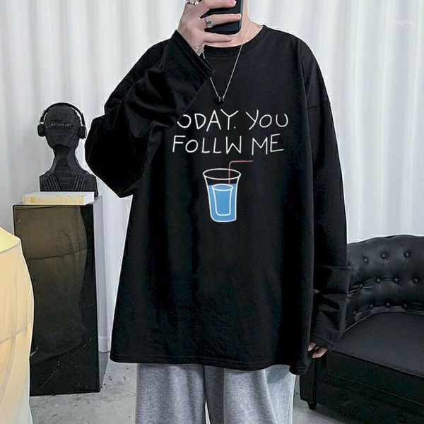 t-shirt men women long-sleeved hong kong style harajuku korean version anime shirt loose bottoming spring autum studen1, White;black
t-shirt men women long-sleeved hong kong style harajuku korean version anime shirt loose bottoming spring autum studen1, White;black