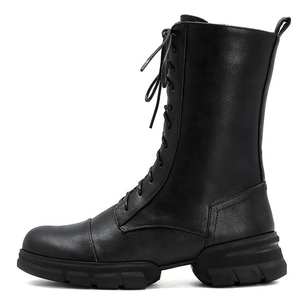 boots fashion combat women platform winter mid-calf shoes woman water-proof lace up punk girls large size 46, Black
boots fashion combat women platform winter mid-calf shoes woman water-proof lace up punk girls large size 46, Black