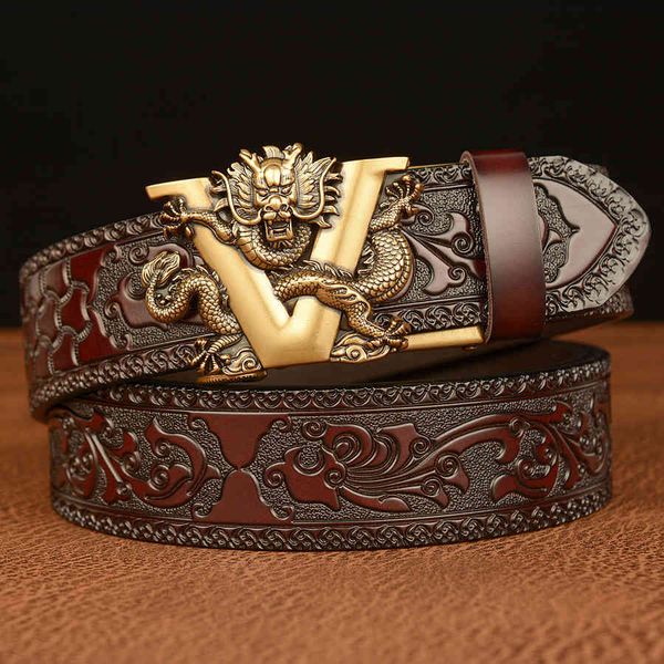 buckles belts v-dragon automatic buckle men's genuine leather carving casual jeans with personality, Slivery;black
buckles belts v-dragon automatic buckle men's genuine leather carving casual jeans with personality, Slivery;black