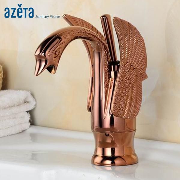 bathroom sink faucets rose gold swan style basin faucet brass deck mounted single handle wash mixer tap at3006rg
bathroom sink faucets rose gold swan style basin faucet brass deck mounted single handle wash mixer tap at3006rg