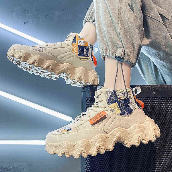 dress shoes sports shoes 2022 fashion daddy personalized light casual sports round head high lace up, Black
dress shoes sports shoes 2022 fashion daddy personalized light casual sports round head high lace up, Black