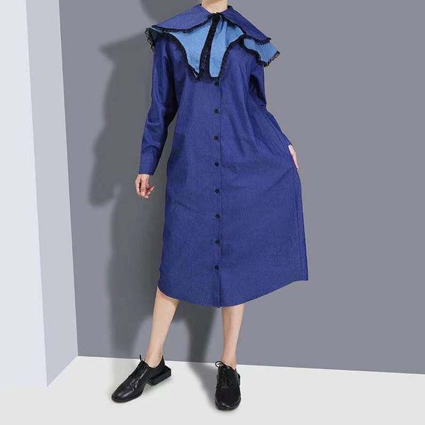 casual dresses 2021 autumn ladies dress slimming doll collar solid color loose wild long-sleeved grandson woman costume we404, Black;gray
casual dresses 2021 autumn ladies dress slimming doll collar solid color loose wild long-sleeved grandson woman costume we404, Black;gray